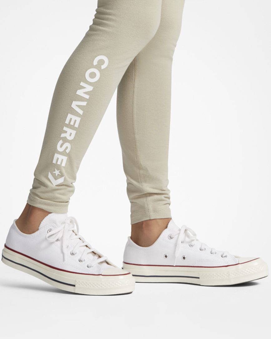 Leggings Converse Wordmark Feminino Cinzentas | PT F093145